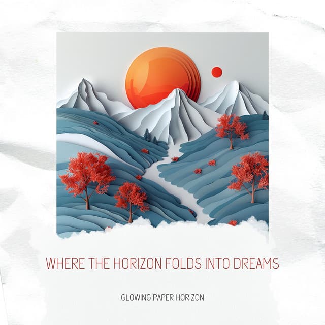 Where the Horizon Folds into Dreams - Glowing Paper Horizon