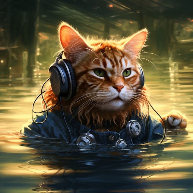 Feline Oasis: Cats Serene Waters Melodies - Calming Cat Music