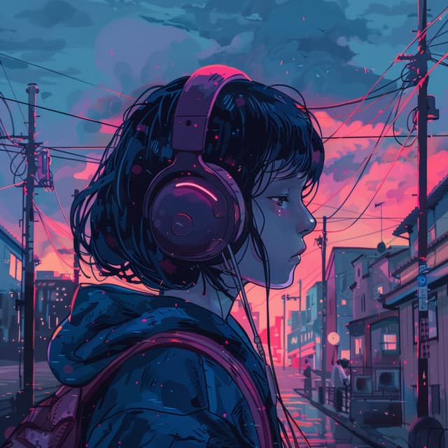 Rhythmic Lofi: City Pulse Encounter - Soft Water Streams Sounds