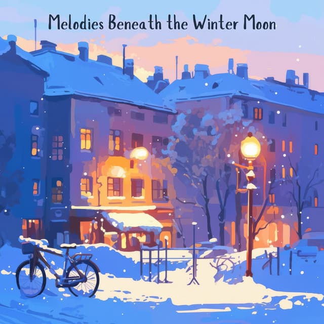 Melodies Beneath the Winter Moon - Peaceful Pianos