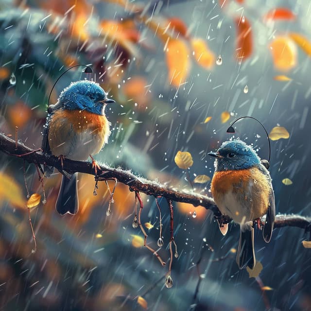 Binaural Birds in Rain: Nature's Soothing Chorus - 80 88 Hz - Divine Diva