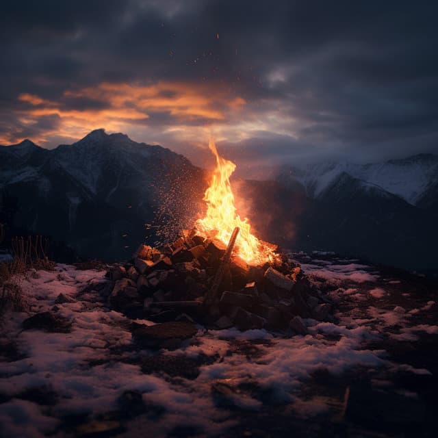 Flame's Embrace: Soothing Music for Fire Meditation - Meditation Mike