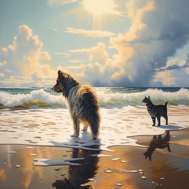 Olas Ladrantes: Juego Oceánico Para Perros - Perro radio 1