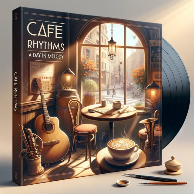 Café Rhythms: A Day in Melody - Cafe Chill Jazz Background