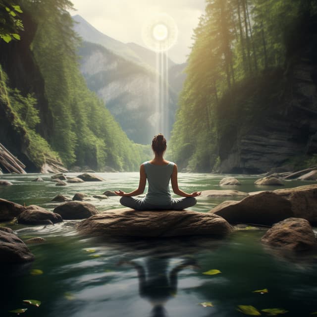 Yoga Streams: River Binaural Melodies - Solfeggio Source