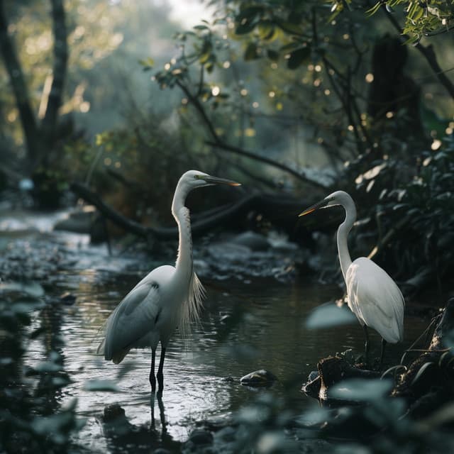 Calming Binaural Birds Creek and Nature for Relaxation - Relaxing Music Playlist