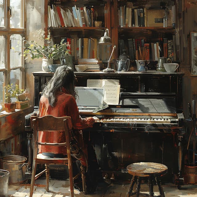 Enfoque De La Tarea Del Piano: Melodías Melódicas Para El Trabajo - Piano relajante para bebés