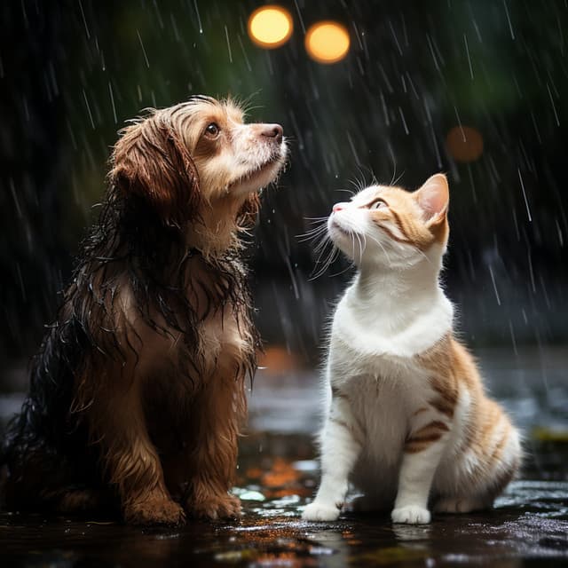 Lluvia Melódica: Serenidad Para Mascotas - Verde 5