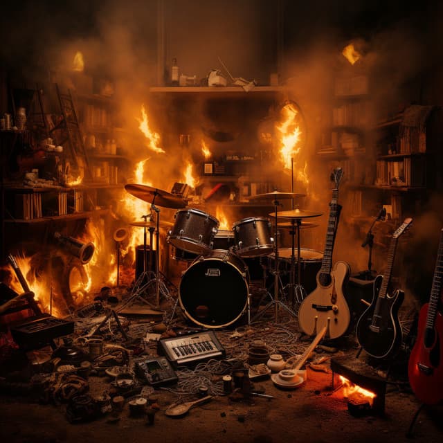 Fire Rhythms: Blazing Melodic Beats - Path to Peace