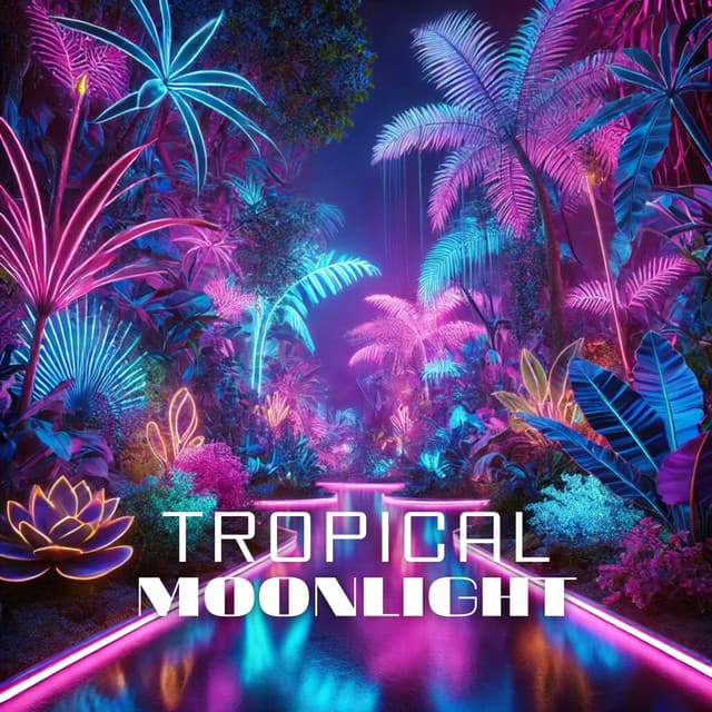 Tropical Moonlight: Summer Party Celebration Under Stars - Ibiza Dance Party