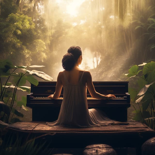 Abrazo De La Luz Del Sol: El Piano Despierta El Alma Con Rayos Dorados - Alegre Musica de Piano