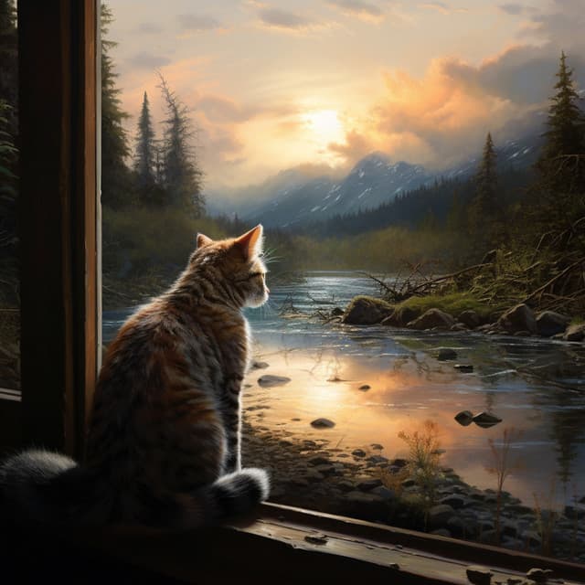 Tiempo Gatuno A La Orilla Del Río: Aguas Serenas De Felicidad Para Gatos - Televisión de la naturaleza