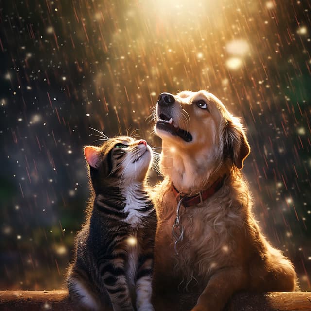Rain Serenity: Pets Soothing Sounds - Calm Pets Music Academy