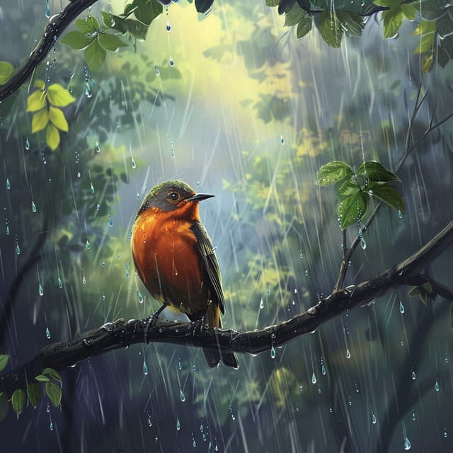 Ecos De Lluvia: Aves Binaurales En La Sinfonía De La Naturaleza - 92 96 Hz - Terapia estereofónica