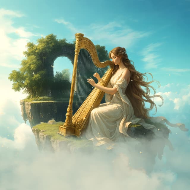 Floating on Quiet, Harp for Deep Calm - Celine Celesta
