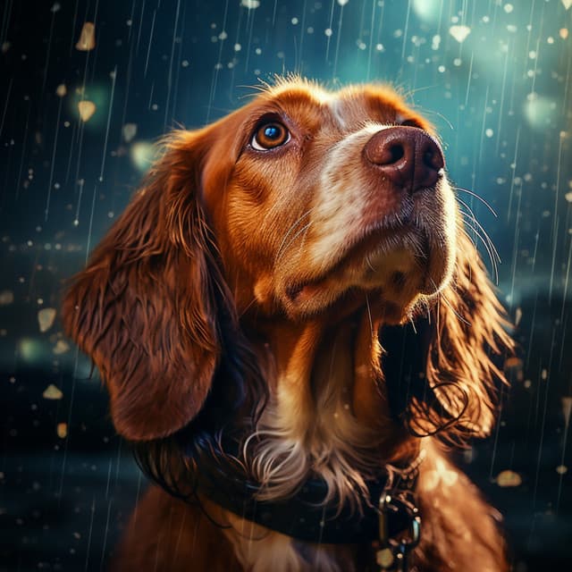 Soothing Raindrops: Music for Canine Bliss - Rainforest Ambience