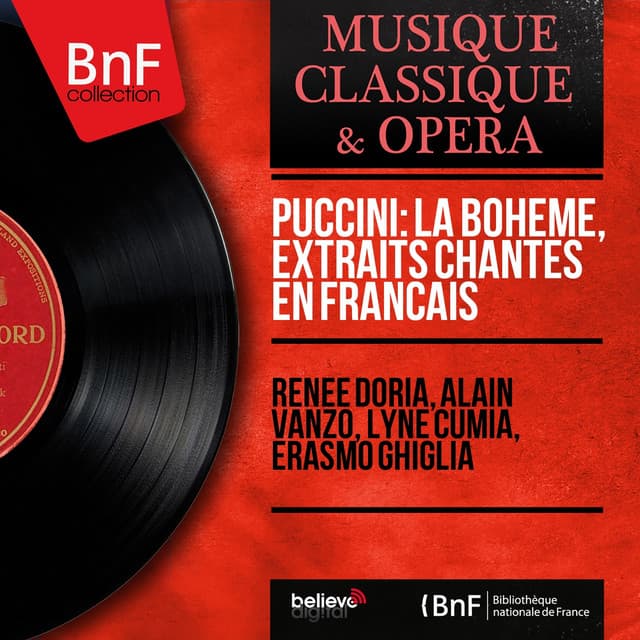 Puccini: La bohème, extraits chantés en français - Giacomo Puccini