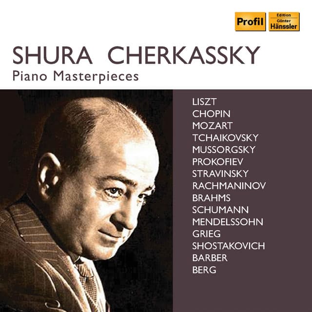 Shura Cherkassky Piano Masterpieces - Shura Cherkassky