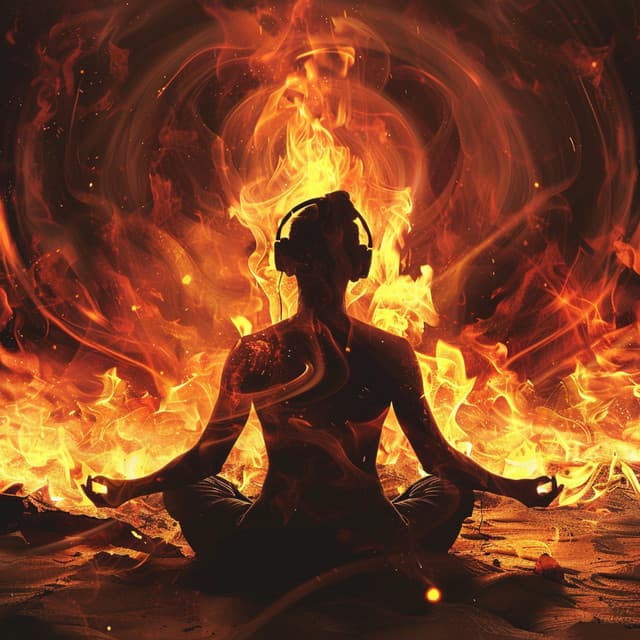 Hearth's Meditation: Fire's Calm Melodies - 1 Hour Meditation