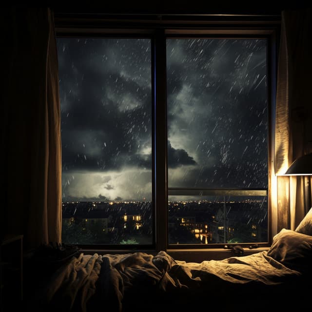 Nighttime Rainfall Reverie: Restful Sleep Sounds - Rain Drops for Sleep