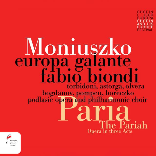 Stanisław Moniuszko: Paria. Opera in 3 Acts - Stanisław Moniuszko