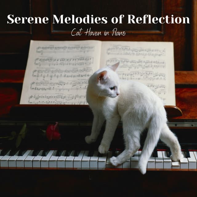 Serene Melodies of Reflection: Cat Haven in Piano - Evening Jazz Chill