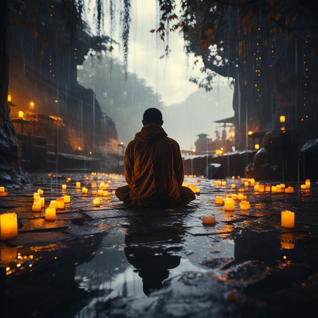 Meditación De La Lluvia: Armonía De La Tormenta Tranquila - Muestreo estéreo al aire libre