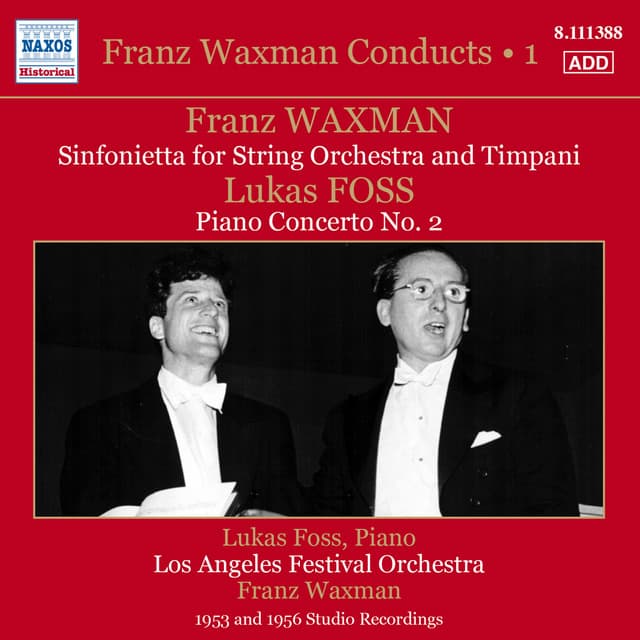 Franz Waxman Conducts, Vol. 1 - Lukas Foss