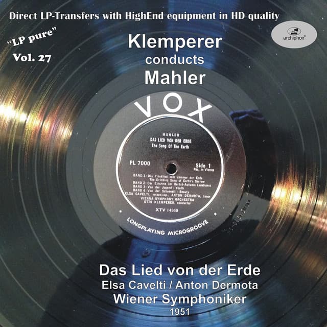 LP Pure, Vol. 27: Klemperer Conducts Mahler - Gustav Mahler