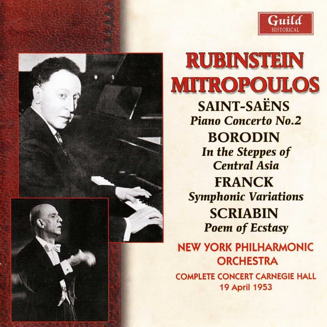Rubinstein & Mitropoulos - Carnegie Hall 1953 - Arthur Rubinstein