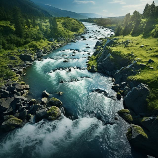 Peaceful River Relaxation: Tranquil Flow Tunes - Relaxation at Night