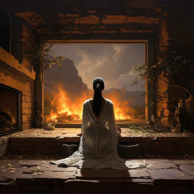 Llamarada De Yoga: Cadencia Binaural Del Fuego - Ritmos binaurales Música para dormir