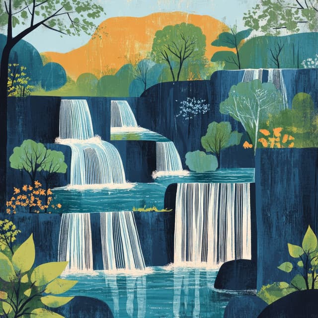 The Natural Music Came from a Waterfall - Water Sound Natural White Noise