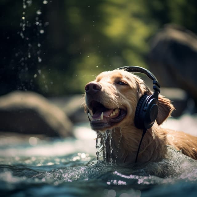 Dogs Waterfront: Loyal River Harmony - Ambient Tech
