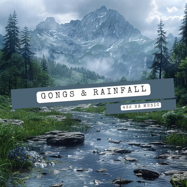 Gongs & Rainfall: 432 Hz Path to Inner Stillness - 432 Hz Music