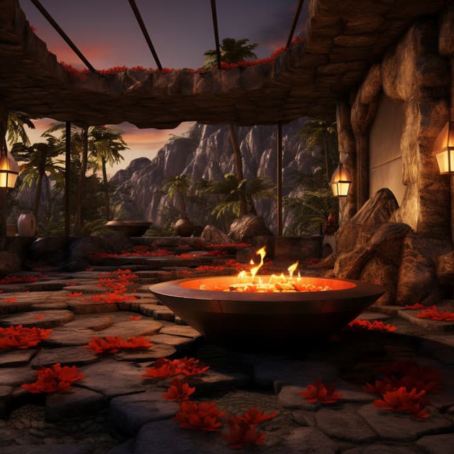 Fire Caress: Tranquil Spa Harmonies - Chakra Healing Music