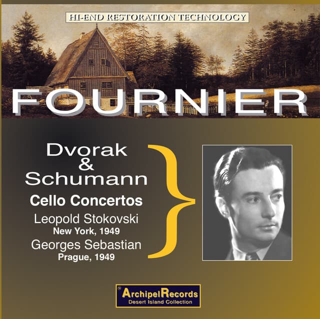 Pierre Fournier Schumann and Dvorak Cello Concertos live - Czech Philharmonic