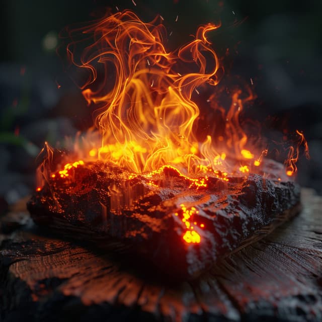 Serene Hearth: Chilled Out Vibes with Fire Sounds - Spiritual Relax