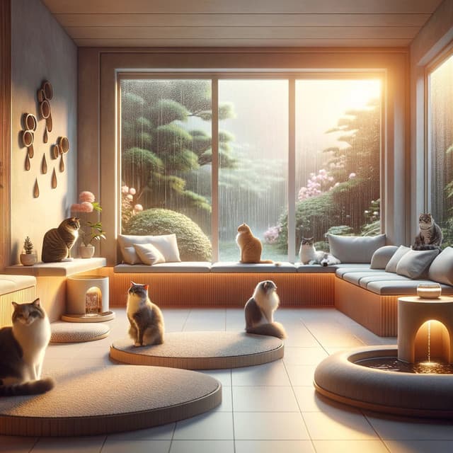 Feline Drizzles: Soothing Rain for Cats - Smoothe Sounds