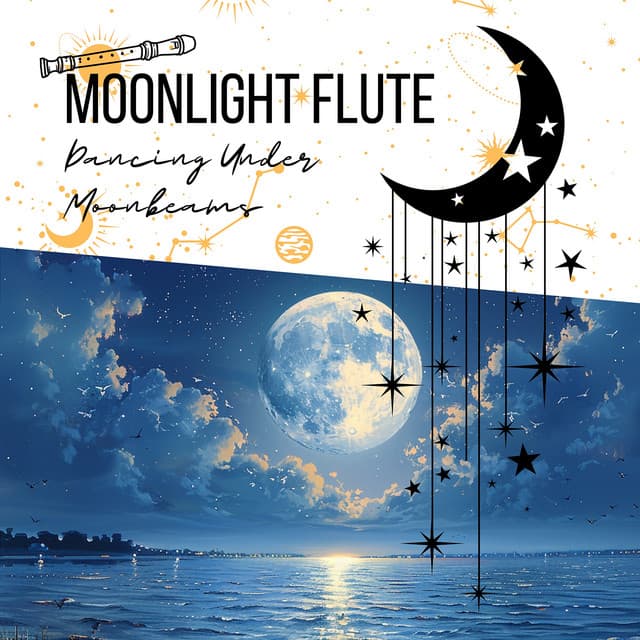 Dancing Under Moonbeams: Art of Celestial Calm - Moonlight Flute