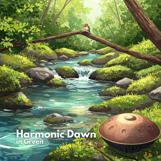 Harmonic Dawn in Green - Calming Waters Consort
