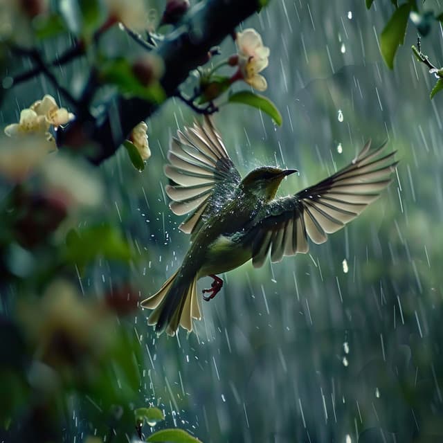 Serene Binaural Nature Sounds: Rain and Relaxing Birds - Sleep Rainyy