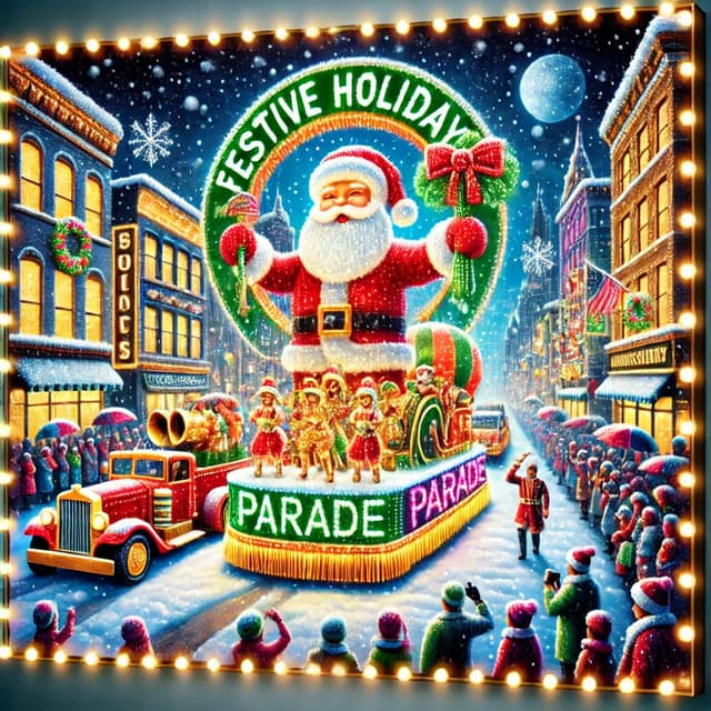 Festive Holiday Parade - Traditional Christmas Song