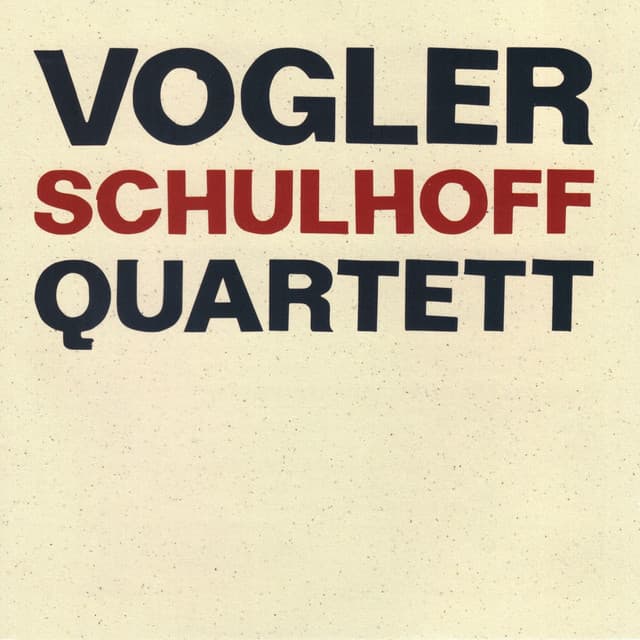 Vogler Quartett spielt Schulhoff - Erwin Schulhoff