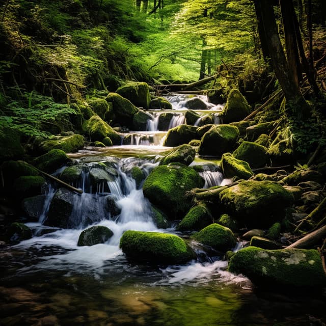 Armonía Contemplativa Del Arroyo: Coral Tranquilo De La Naturaleza - Naturaleza y Sonidos Fondos