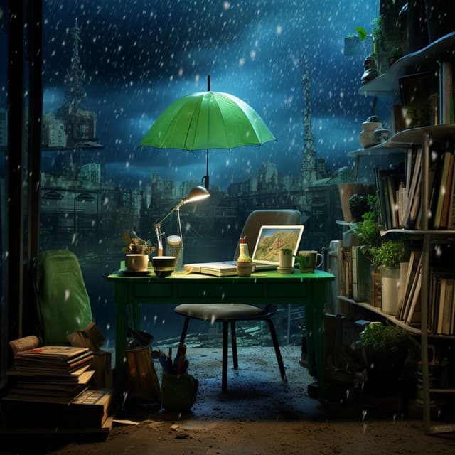 Calm Workspace: Raindrop Harmony Session - Nature's Noise