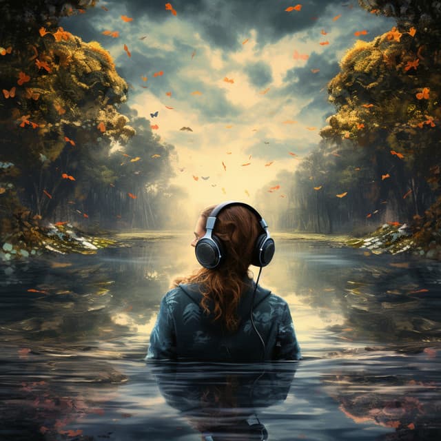 Serenidad Acuática Binaural: Corrientes Reflexivas - Unidad de alivio del dolor de cabeza