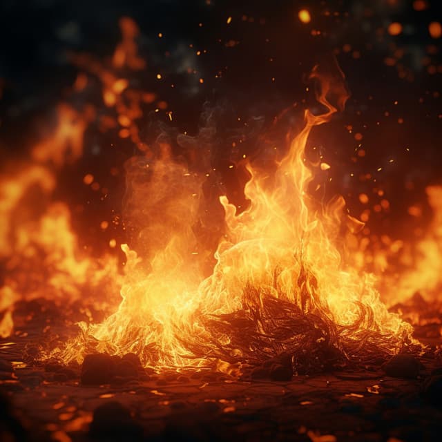 Fire Massage Ambience: Warm Crackling Sounds - Spa Day At Home