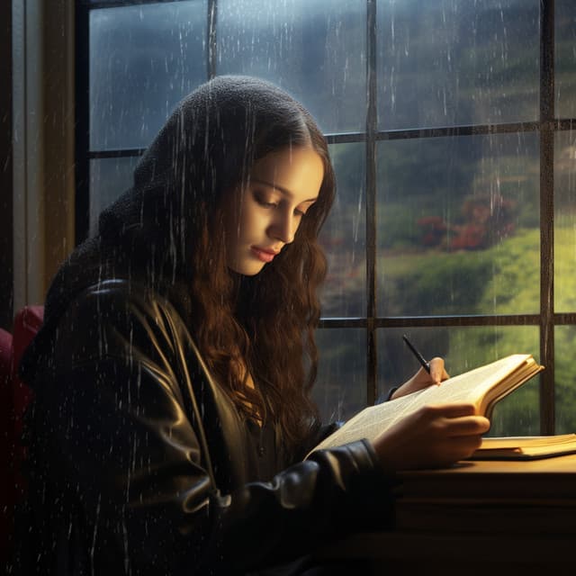 Study Reflective Rain: Thoughtful Drizzle Rhythm - Rain Gems