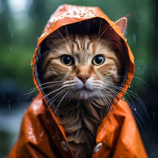 Melodías Del Gato Y La Gota De Lluvia: Interludio Adormecedor De La Gota De Lluvia Con Ronroneo - Sonidos De La Naturaleza